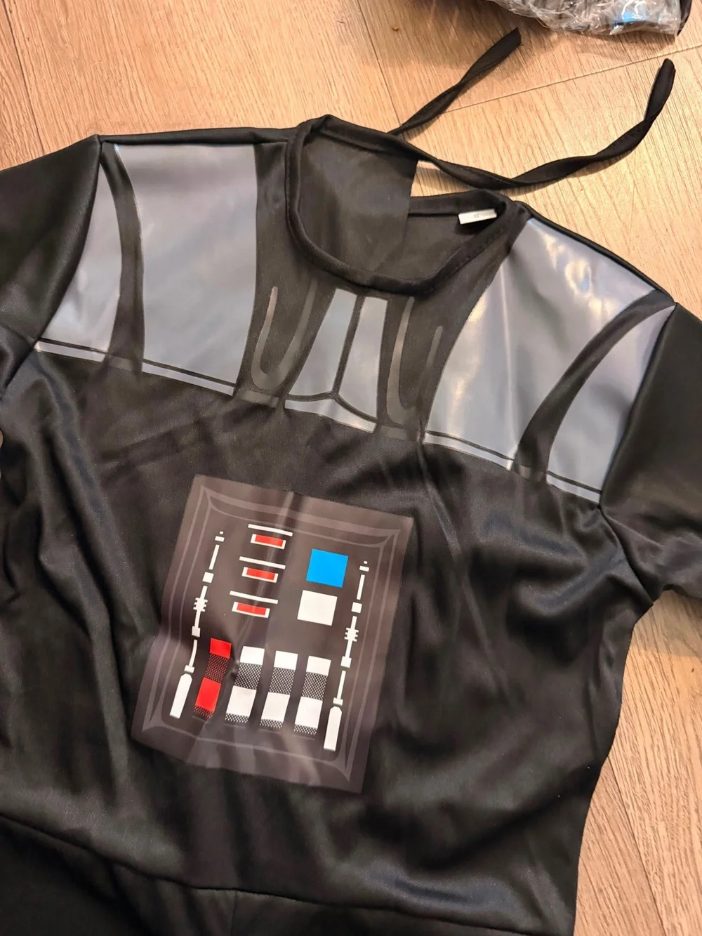Kids Black Galactic Space Villain Costume with Mask size 4-6 years Old.